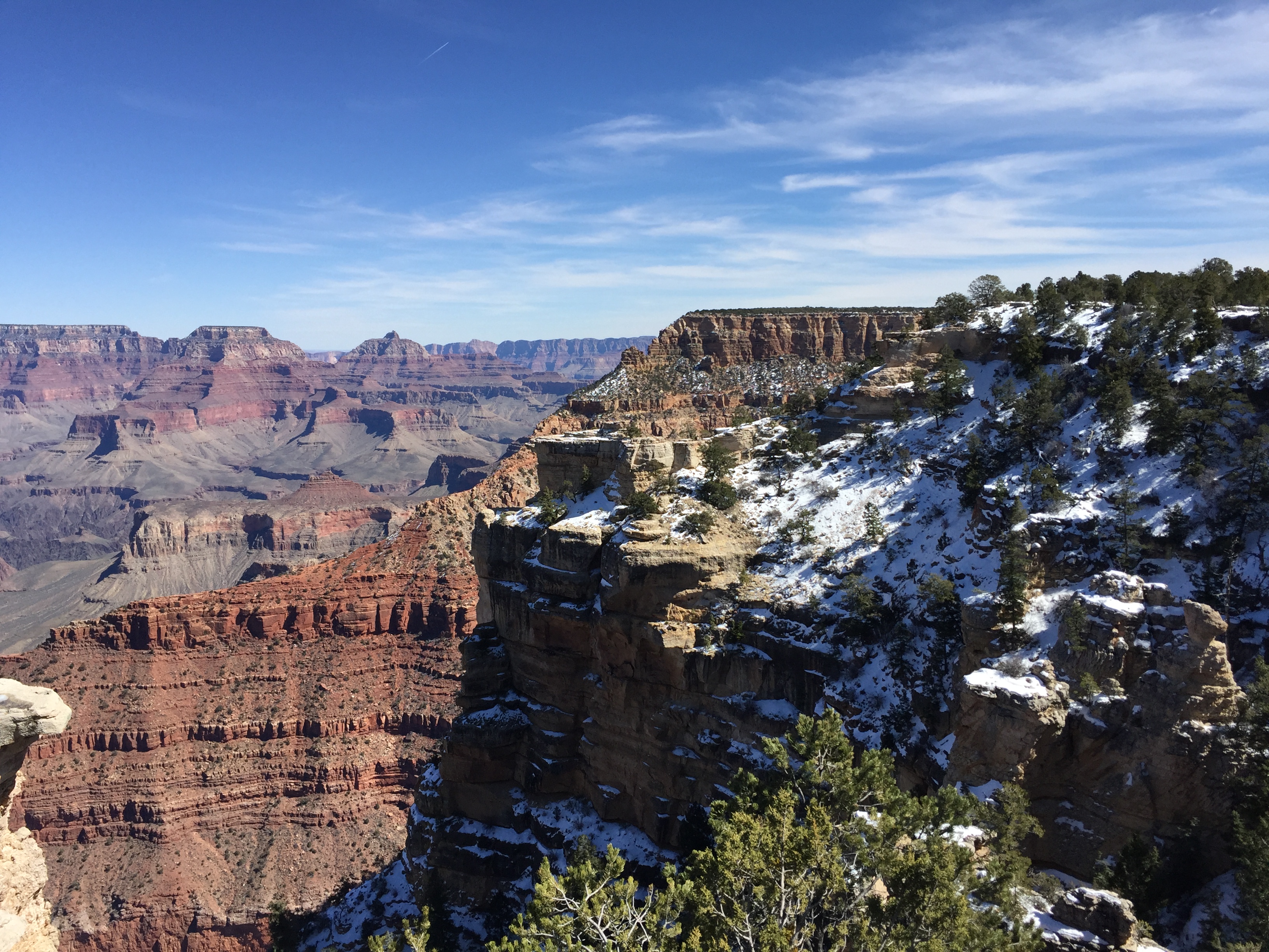 Grand Canyon with little snow